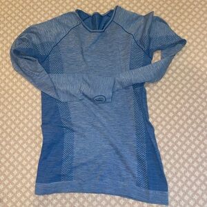 Sweaty Betty Blue Mesh Detail Top